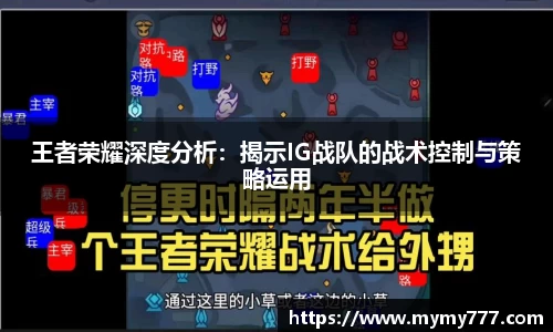 王者荣耀深度分析：揭示IG战队的战术控制与策略运用